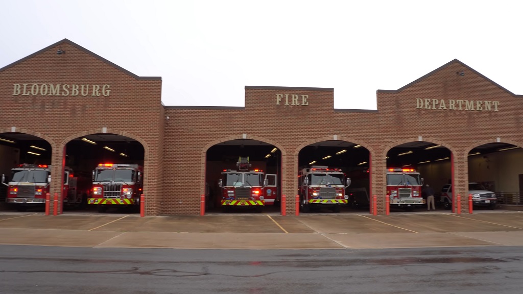 Fire station in Bloomsburg, Pennsylvania